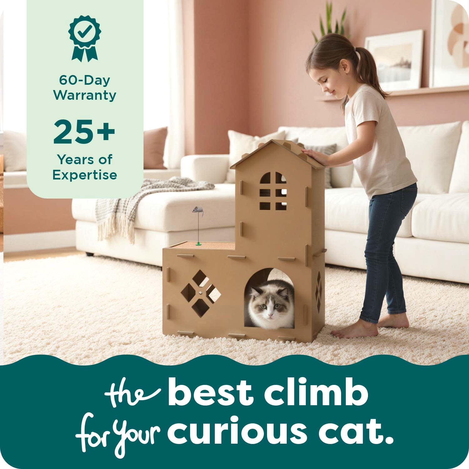 FH High Castle Tower Corrugated Cat Scratcher