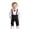 A-Blue49, variant on JAJAHO Newborn Baby Boy Clothes Christmas Gentleman Outfit Long Sleeve Romper With Suspender Pants 2 Piece Set