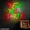 thumbnail image 2 of Glowneon New Year Party Neon Wall Art, Happy New Year Led Light Sign, 2 of 5