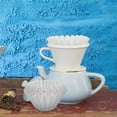 thumbnail image 4 of TEHAUX 100 Pcs Filtre à Café Usage Sûr Blanc pour Cafetière Usage Quotidien, 4 of 8