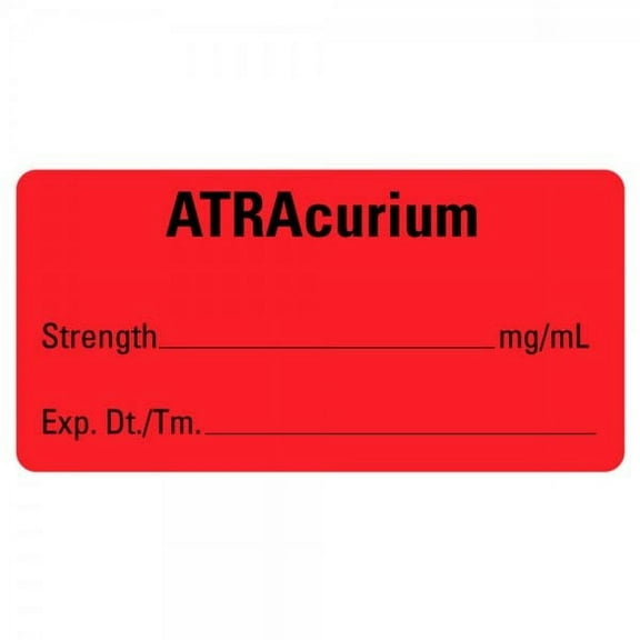 2"x1" ATRAcurium Medical Healthcare Labels