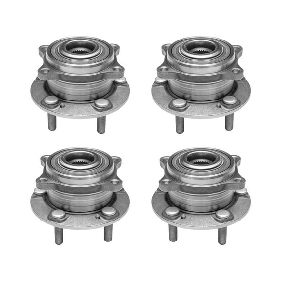 AutoShack Front & Rear Wheel Hub Bearing Assemblies without ABS Replacement for 2011-2015 Kia Sorento 2007-2014 Hyundai Santa Fe 2013-2014 Hyundai Santa Fe Sport 4-PC Set