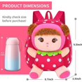 thumbnail image 2 of Mochila bonita para niños pequeños, muñeco de peluche, bolsa de viaje para refrigerios, bolso de hombro para niños en edad preescolar, regalo para niños, 2 of 5