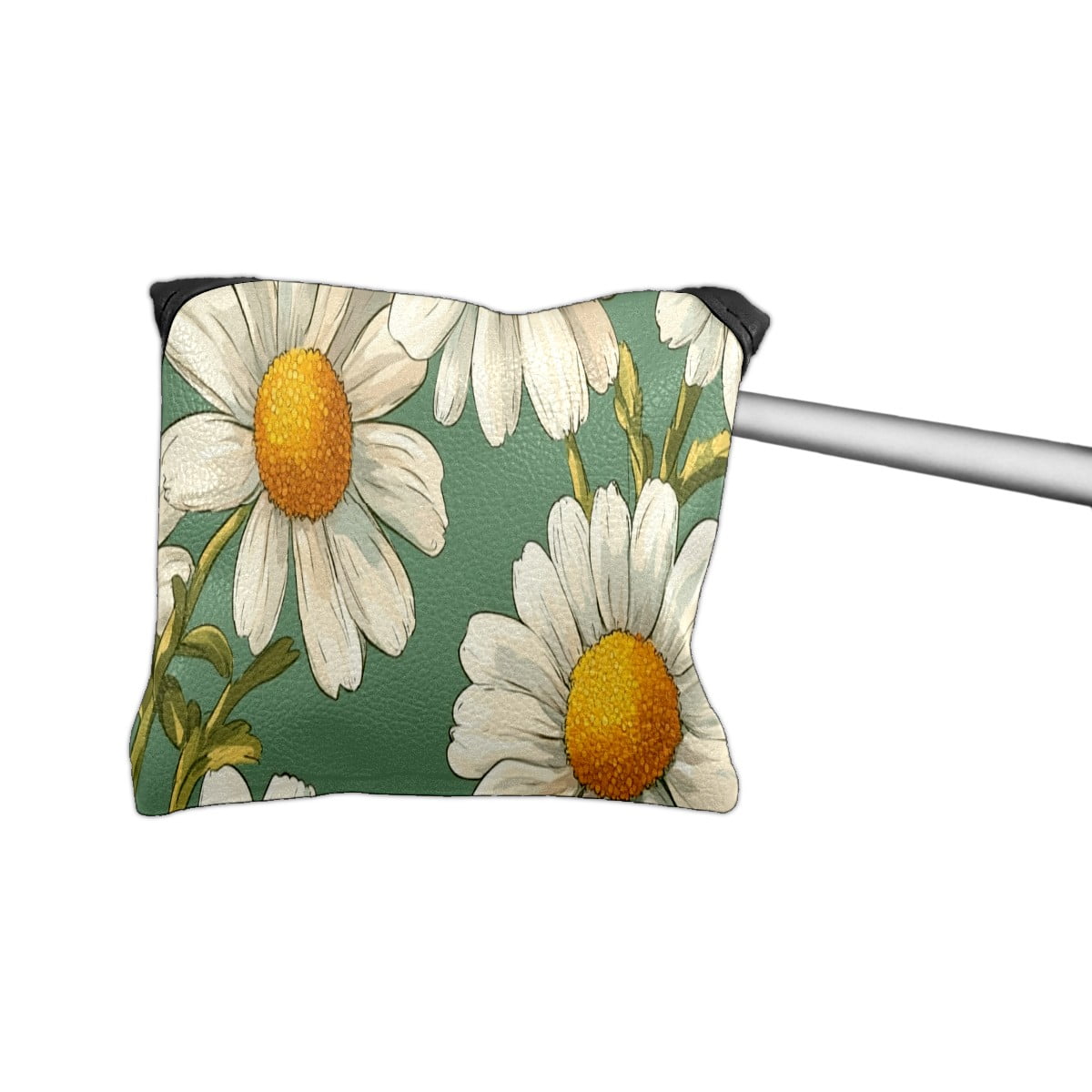 Golf Mallet Putter Cover Premium Leather Waterproof Golf Putter Head Cover with Magnetic Closure Daisy