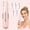 Pink, variant on Electric Dermaplane Razor for Women Face, Rechargeable Facial Hair Remover with Magnetic Wall Storage, 5 Replacement Blades, 3 Speeds (White)