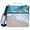 Beach and Waves, variant on 3 Ring Zipper Binder with Shoulder Strap Waterproof Trapper Keeper 2 Inch D-Ring 500 Sheets Capacity Turtle Fish Starfish Seaweed