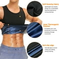 thumbnail image 4 of VENUZOR Men's Heat Trapping Sweat Vest Sauna Vest Polymer Weight Loss Waist Trainer Workout Tank Top Premium Slimming Shapewear Corset, 4 of 10