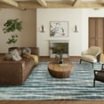 thumbnail image 3 of Addison Rugs Indoor/Outdoor Waverly Modern Stripes Washable Rug 8' x 10' - Ocean, 3 of 5