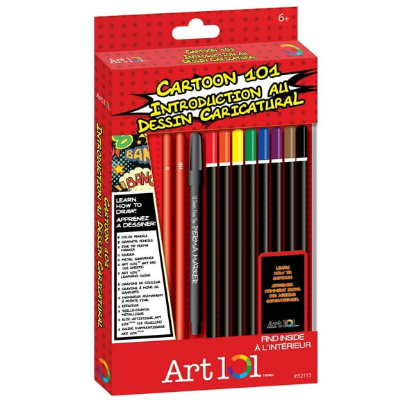 Art 101 Cartoon 101 Draw And Sketch Supply Set