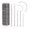 dark gray wax line, variant on 10 Set Leather Hand Sewing Needle with Waxed Thread Curved Needle Sewing Tool Easy to Use for Carpet Canvas