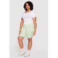 thumbnail image 2 of Women's Plus Size High Waisted Cargo Bike Shorts, 2 of 4