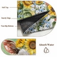 thumbnail image 6 of Round Rug 6Ft Washable Non-Slip, Cow Sunflowers Circle Area Rugs for Living Room Bedroom, Farmhouse Pastoral Animals Flowers Plants Indoor Floor Mats Carpet Runner for Home Decor Aesthetic, 6 of 8