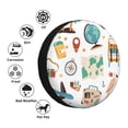 thumbnail image 4 of Fotbe Travel1 Funda de Llanta de Repuesto con Estampado, Engrosada, Ajuste Universal para Jeep, Remolque, RV, SUV, Camión-15 inch, 4 of 6