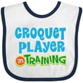 thumbnail image 3 of Inktastic Croquet Player in Training Boys or Girls Baby Bib, 3 of 4