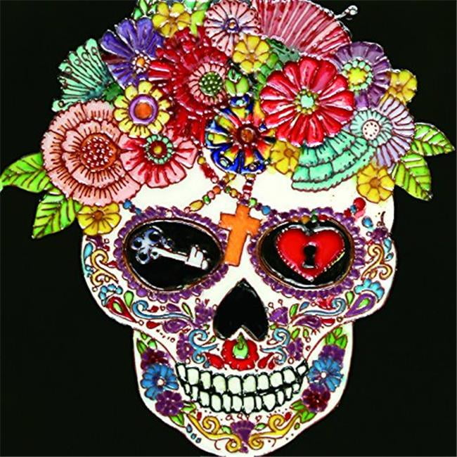 En Vogue B-427 8 x 8 in. Dia de Los Muertos - Day of the Dead Skull I
