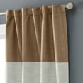 thumbnail image 5 of Better Homes & Gardens Colorblock Rod Pocket and Back Tab Blackout Curtain Panel, 1-Piece, Brown, 50" W x 63" L, 5 of 6