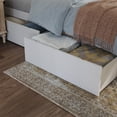 thumbnail image 4 of Leo & Lacey Lit Plateforme en Bois avec Rangement Portland Simple TG, Blanc, 4 of 9