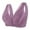 Purple, variant on Women's Front Closure Full Coverage Padded Comfort Bra Wire-Free Bra