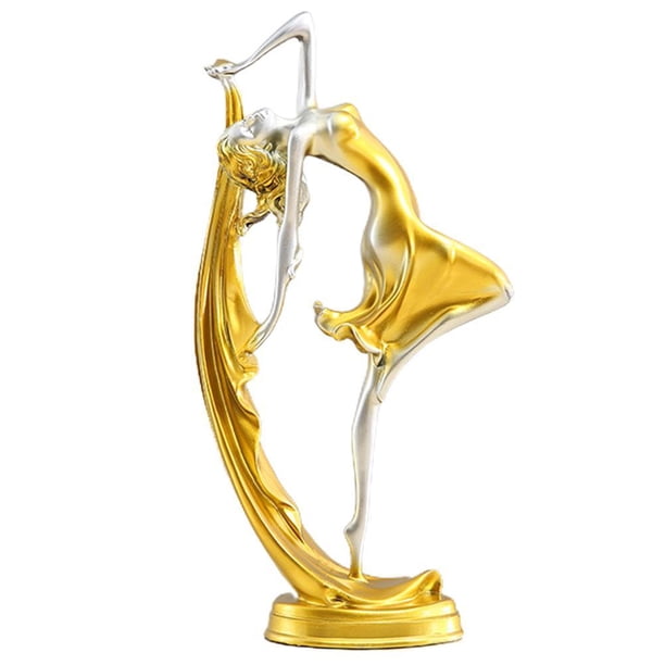 Bailarina De Resina De Estilo Moderno, Estatua De Bailarina, Adornos De Bailarina, Decoración Para El Hogar Y La Sala De Estar Guardurnaity HA043857-04