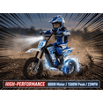 thumbnail image 4 of NEXVEY SPARK03 Electric Dirt Bike for Kids Ages 8–14 – 1500W Peak Motor, 22 MPH Top Speed, 48V 10.4Ah Battery, 22-Mile Range, 3 Speeds, Dual Suspension, 14" Off-Road Tires & Disc Brakes, 4 of 9