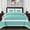 Teal, variant on Grammercy Down Alternative Block Full/Queen Comforter Set, Grey