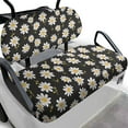 thumbnail image 2 of POLERO Daisy Floral Print Golf Cart Seat Covers and Backrest Cover, Universal Club Car Seat Covers for Ezgo Seats Golf Carts, Breathable Bench Cushion Cover, 2 of 8