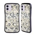 thumbnail image 1 of Head Case Designs Officially Licensed Micklyn Le Feuvre Marble Patterns Monochrome Art Deco Tiles Hybrid Case Compatible with Apple iPhone 11, 1 of 7