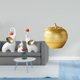 thumbnail image 2 of Elegante Conjunto De Familia De Elefantes Y Figuras De Resina, Esculturas Modernas De Animales Y Frutas Para Sala De Estar, Dormitorio, Oficina, Decoración De Mesa., 2 of 8