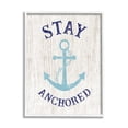 thumbnail image 5 of Stupell Industries Stay Anchored Rustic Nautical Beach Typography Graphic Art White Framed Art Print Wall Art, Design by CAD Designs, 5 of 5