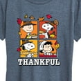 thumbnail image 3 of Peanuts - Fall Thanksgiving And Football Women's Short Sleeve T-Shirts, 3 of 6