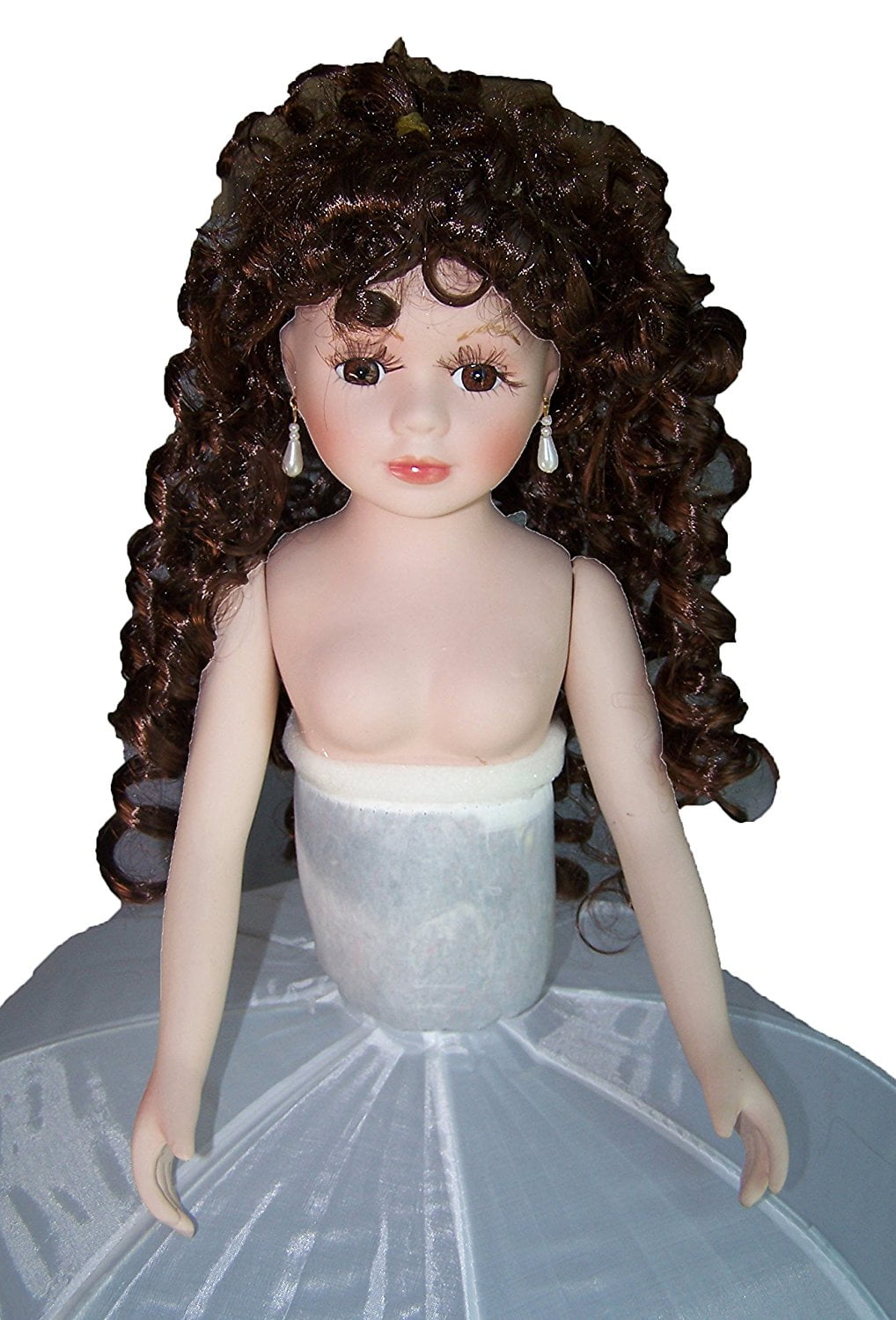 18" Body Doll Quinceanera Sweet 15 Porcelain Umbrella Doll 2Pc Pack