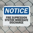 thumbnail image 5 of (2 Pack) Fire Suppression System Immediate Discharge OSHA Notice Sign 10 Inch X 7 Inch Indoor / Outdoor Rust-Free Aluminum Metal Signs for Workplace, Workshop, and Construction Site,, 5 of 8