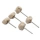 thumbnail image 1 of 5pcs 3mm Wool Polishing Brush Grinding Buffing Wheel Grinder Head For Grinders Metal Jade Gem Olives Walnut Polishing Tool, 1 of 5
