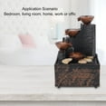 thumbnail image 3 of Fuente De Cascada De Mesa Para Interiores USB, Adornos De Agua Corriente Feng Shui, Modernos Y Duraderos Con Luces LED Amarillas Para Oficina, 3 of 7