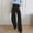 Black - 3, variant on Womens Khaki Pants,Straight Leg Pants for Women,Women Trousers,Pockets,Straight Leg,Business Casual,Work Pants,Office,Womens Slacks