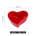 thumbnail image 2 of Heart Shaped Ramekins 4 Oz Oven Safe, Creme Brulee Ramekins, Souffle Cups, Heart Shape Ceramic Side Dish Bowl, Souffle Dishes For Oven-red-Set of 2, 2 of 6