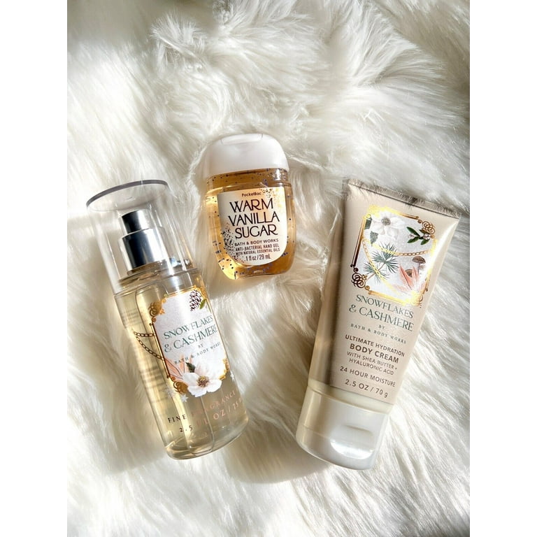 Bath & Body Works Snowflakes & Cashmere Travel Size 3-Piece Gift