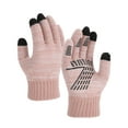 thumbnail image 2 of SYMOID Warm Touchscreen Winter Gloves - Women and Men Pink, Anti-Slip Polyester Free Size, Ribbed Cuff Knitted Gloves for Adults Cold Weather,Size Free Size, 2 of 3