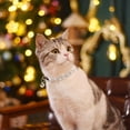 thumbnail image 2 of Miaocao 2 Pack Diamond Cat Collar with Bells and Safety Belt, Adjustable Soft Velvet Kitten Collar with Bling Heart Jewelry, Cute Purple & Pink Cat Collars for Girls & Boys(Neck Girth 8"-10"), 2 of 7