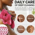 thumbnail image 6 of PDNRPSP 1 Pieces African Net Bath Sponge, African Exfoliating African Scrubbing Long Net Rag, Back Scrubber Skin Smoother Great for Daily Use (Pink), 6 of 8