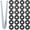 thumbnail image 1 of Juego de llaves para amoladora angular Hicarer, 25 piezas, tuercas de seguridad universales, 1 of 6