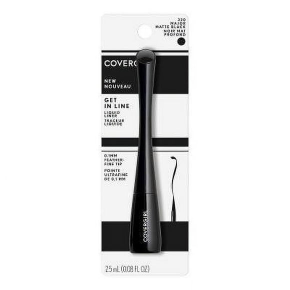 Delineador para ojos Covergirl Get In Line líquido 320 matte black 2.5 ml