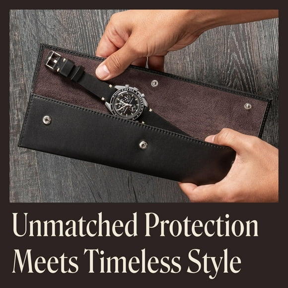 Funda de reloj QWATCHBANDS de piel napa de plena flor