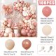 thumbnail image 1 of Kit de arco de guirnalda de globos Retro Rosa marfil blanco para fiesta de cumpleaños, boda, Baby Shower, decoraciones, suministros para fiestas, 1 of 7