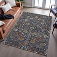 thumbnail image 6 of Addison Rugs Mayfield Premium Machine Washable Transitional Floral Navy Rectangle Rug, 5' x 7'6", 6 of 6