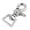 Nickel Plated, variant on Jeffers Trigger Snap Clip 2.5" with Swivel Square Eye – Nickel Plated for Rope, Pet Leash, Keychain, DIY, Camping, Tools – 5/8" 1 Pack