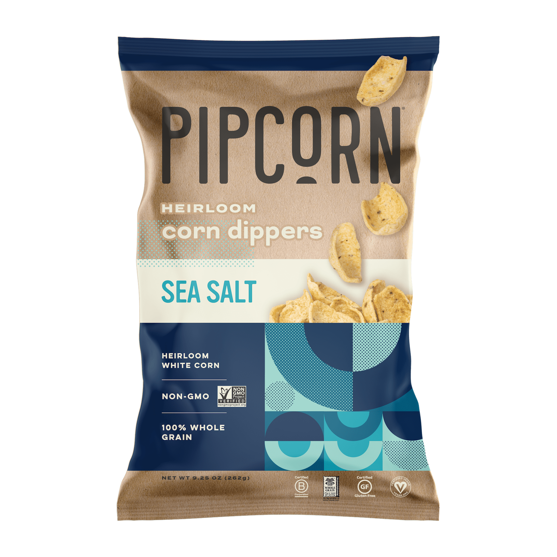 Pipcorn Sea Salt NonGMO Corn Dippers, 9.25 Oz.