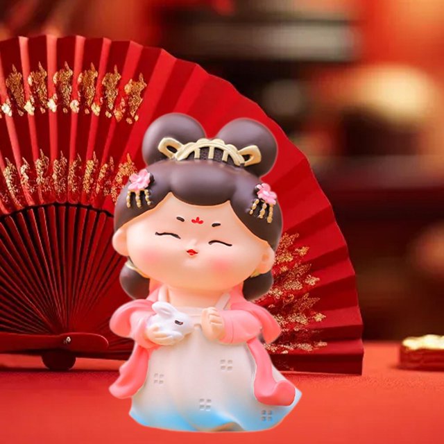 Elodie Cartoon Tang Lady Statue Resin Sculpture for Home Decor Multipurpose With