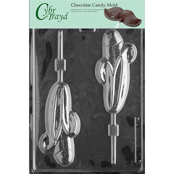 Cybrtrayd Licky Lolly Chocolate Candy Mold with Copyrighted Molding Instructions