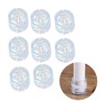 thumbnail image 4 of IDEANATEGRATE 8Ud Fundas Transparentes Para Patas De Que Deslizan Silenciosamente En Duros, 4 of 8